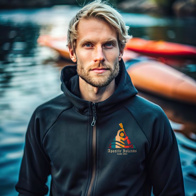 Pull À Capuche Iles Apôtres Rétro Kayak (Créateur téléchargé)