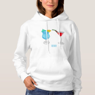 Pull À Capuche Illustration de cocktail