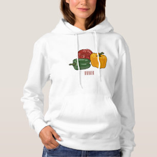 Pull À Capuche Illustration de dessin de Capsicum