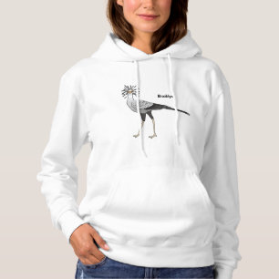 Pull À Capuche Illustration de dessin du secrétaire pour oiseaux