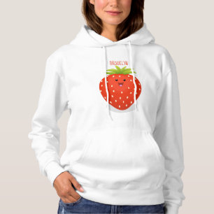 Pull À Capuche Illustration de la fraise Cute kawaii