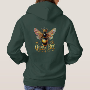Pull À Capuche Illustration de l'abeille royale majestueuse avec