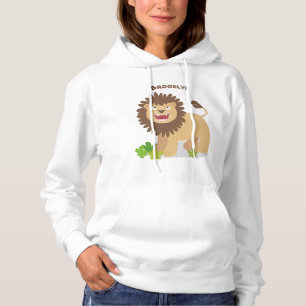 Pull À Capuche Illustration de l'effervescence de lions heureux