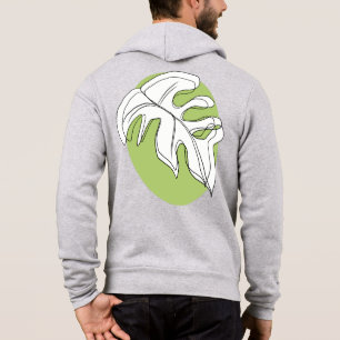 Pull À Capuche Illustration de plante abstraite de feuille de Mon