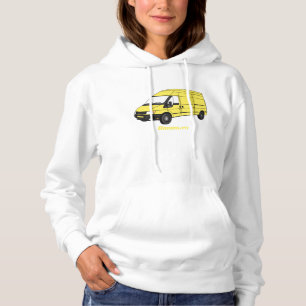 Pull À Capuche Illustration du fourgonnette de livraison