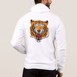 Pull À Capuche Illustration tête de tigre féroce-24327
