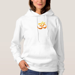 Pull À Capuche Impression double face Yoga Om Mantra Symbole Sole