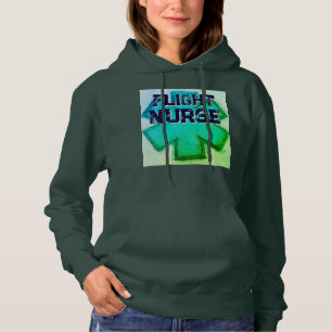 Pull À Capuche Infirmière en vol pour femmes Aqua