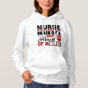 Pull À Capuche Infirmière Praticien Coeur Chemise