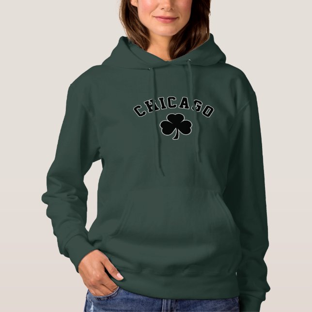 Pull À Capuche Irlandais de Chicago (Devant)