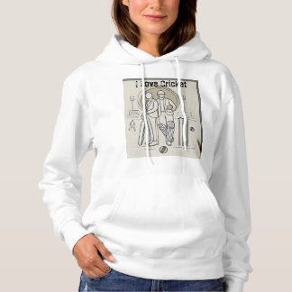 Pull À Capuche J'adore le cricket 