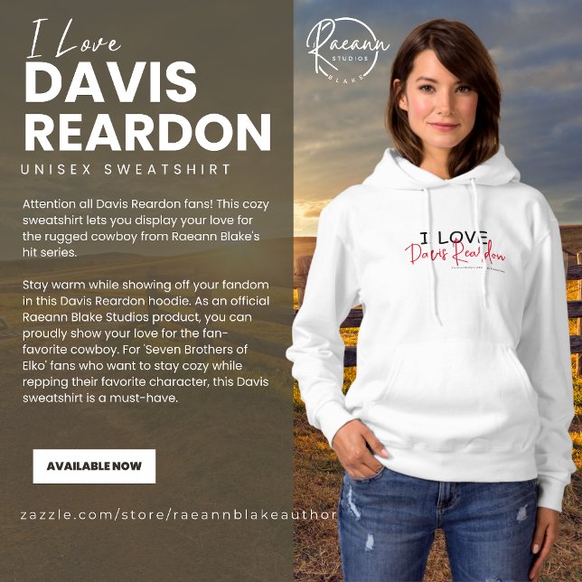 Pull À Capuche J'adore le sweatshirt Davis Reardon (Créateur téléchargé)