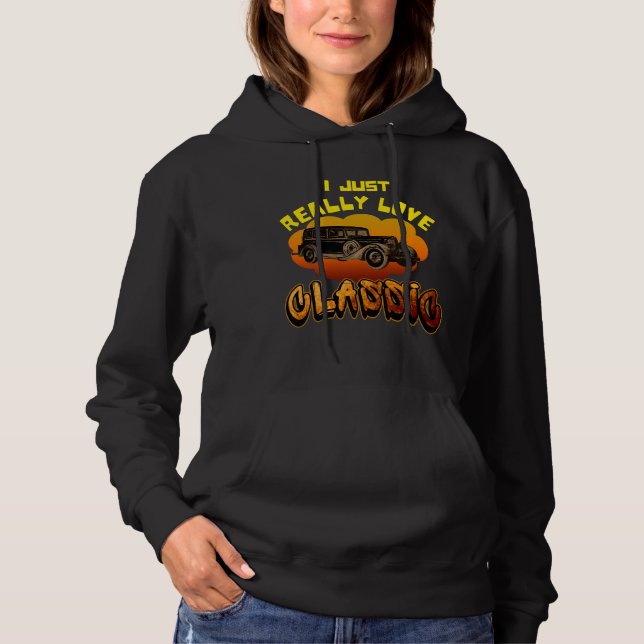 Pull À Capuche j'adore vraiment le T-Shirt classique (Devant)