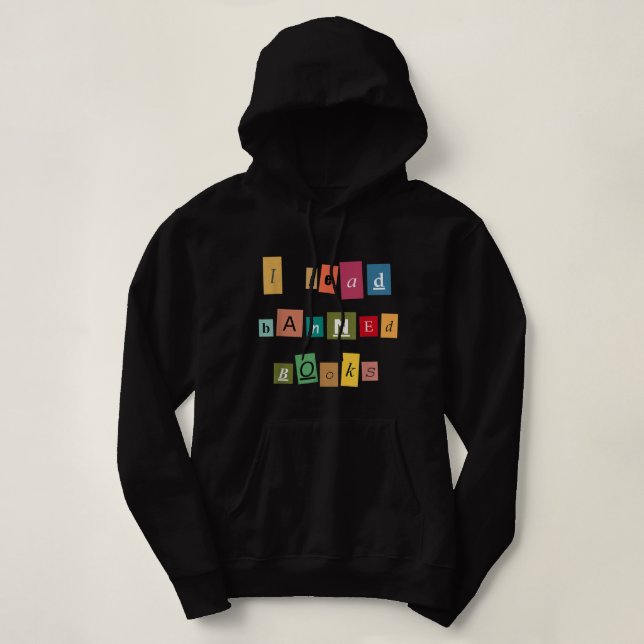 Pull À Capuche J'ai lu des livres interdits - Drôle lecteur T-shi (Design devant)