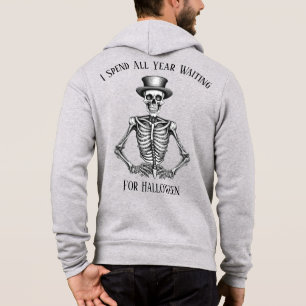 Pull À Capuche J'Ai Passé Toute L'Année À Attendre Halloween Skel