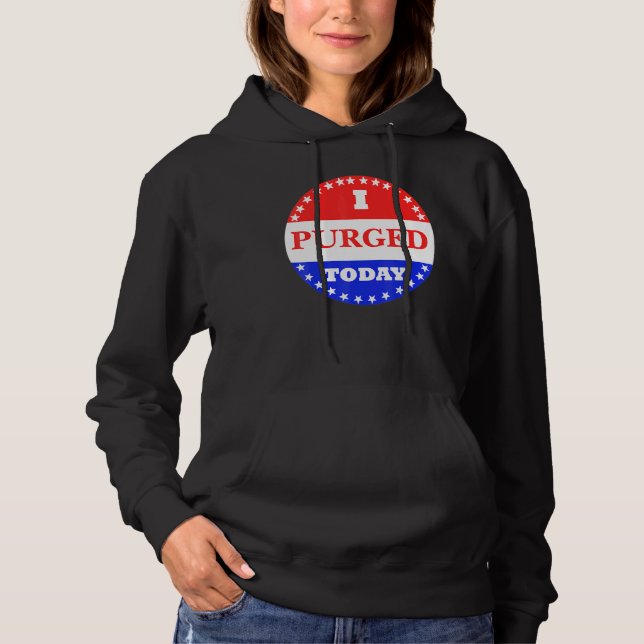 Pull À Capuche J'ai purgé aujourd'hui Classique Joyeux 14 juillet (Devant)