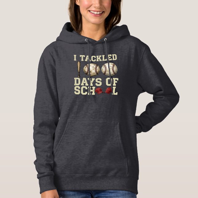 Pull À Capuche J'ai relevé le défi de 100 jours de design de base (Devant)