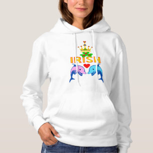 Pull À Capuche ☘ J'aime irlandais-féminin St Patrick's Day Classi