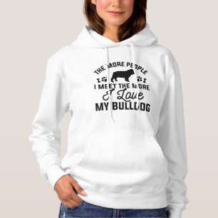 Pull À Capuche J'Aime Mon Bulldog