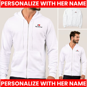 Pull À Capuche J'Aime Mon GF J'Aime Ma Fille