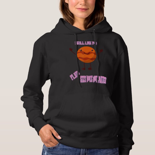 Pull À Capuche J'Aime Toujours Que Vous Plouto Drôle Nerdy Scienc (Devant)