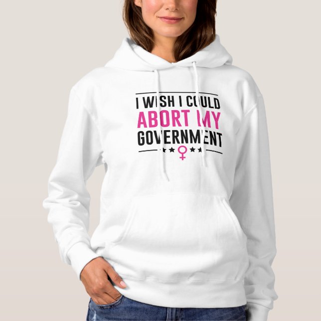 Pull À Capuche J'Aimerais Abandonner Mon Gouvernement (Devant)