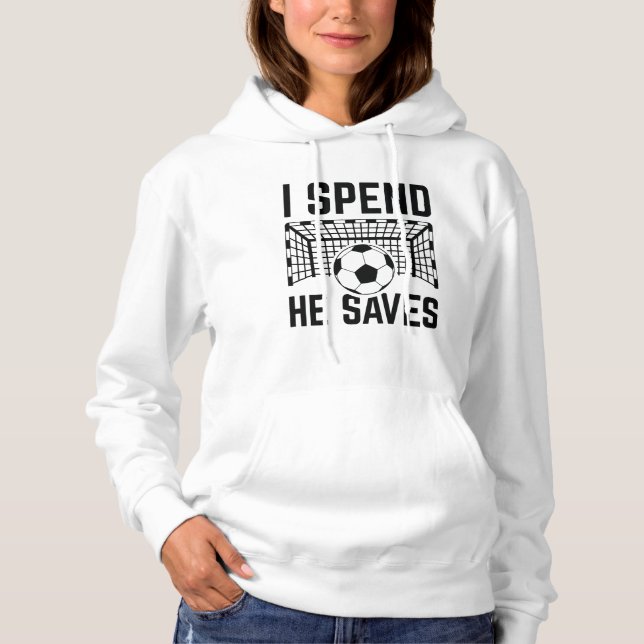 Pull À Capuche Je dépense qu'il épargne (Devant)