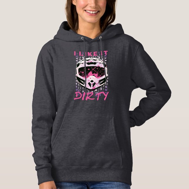Pull À Capuche Je L'Aime Sale - Vélo Sale Drôle Citation (Devant)