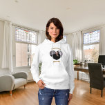 Pull À Capuche Je love mon petit ami nom de photo<br><div class="desc">Ajoutez un nom et une photo à l'intérieur du cadre en forme de cœur.</div>