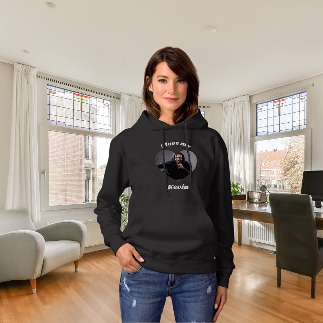 Pull À Capuche Je m'aime photo nom de mon petit ami (Créateur téléchargé)