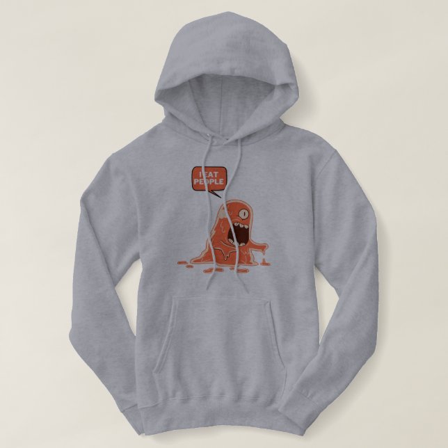 Pull À Capuche je mange des gens (Design devant)
