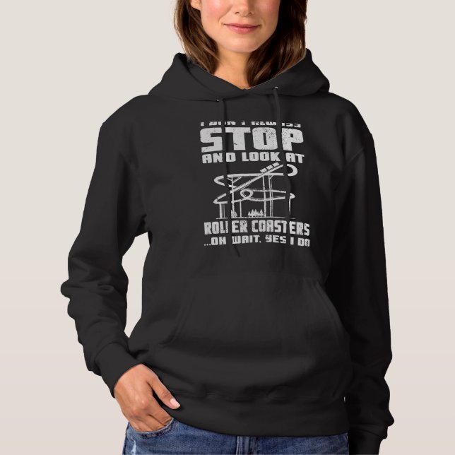 Pull À Capuche Je Ne M'Arrête Pas Toujours Et Je Regarde Roller D (Devant)
