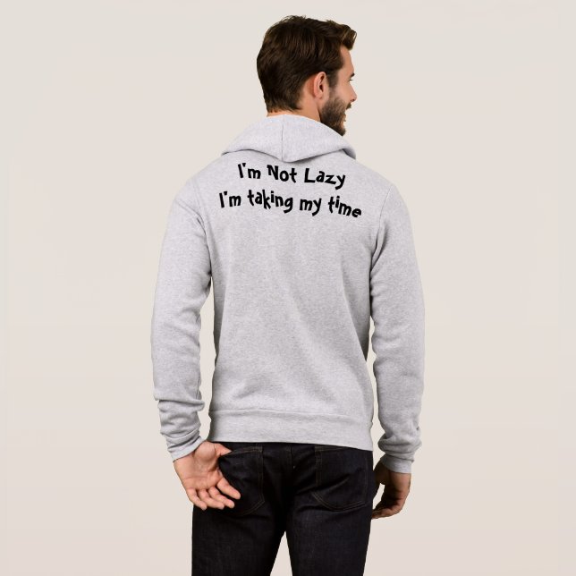 Pull À Capuche Je ne suis pas un T-Shirt blond (Dos entier)