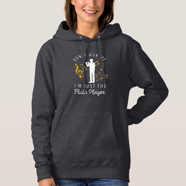 Pull À Capuche Je Ne Suis Qu'Un Joueur De Flûte (Devant)