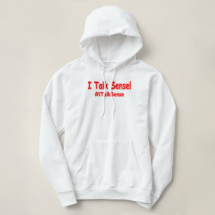 Pull À Capuche "Je Parle Sens" Joli Design. Acheter maintenant