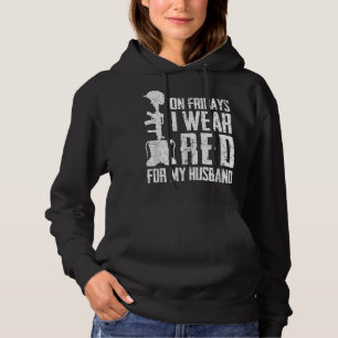 Pull À Capuche Je Porte Le Rouge Pour Quelqu'Un Spécial Je Mlle S