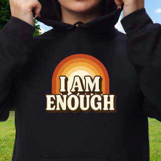 Pull À Capuche Je Suis Assez Rétro Arc-En-Ciel