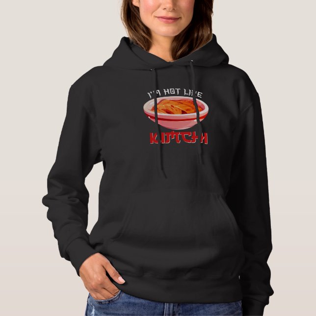 Pull À Capuche Je suis chaud comme le kimchi coréen Kimchi (Devant)