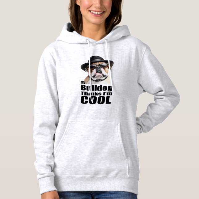 Pull À Capuche Je suis Cool Bulldog (Devant)