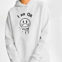 Je Suis OK T-Shirt Streetwear Visage Souriant Fond