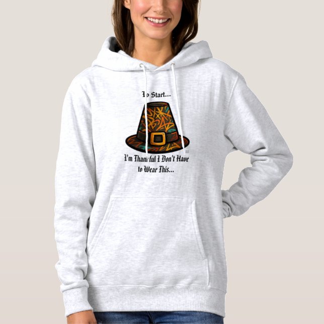 Pull À Capuche Je suis reconnaissant/GPH (Devant)