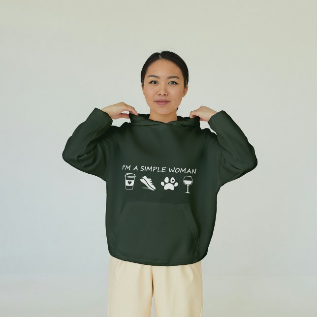 Pull À Capuche Je suis une femme simple (Créateur téléchargé)