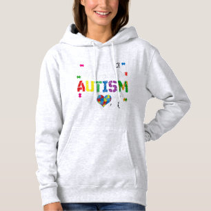 Pull À Capuche Je Suis Une Fier Chemise Maman Autiste. Grande idé