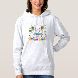 Pull À Capuche Je suis une fière soeur autiste, un encouragement