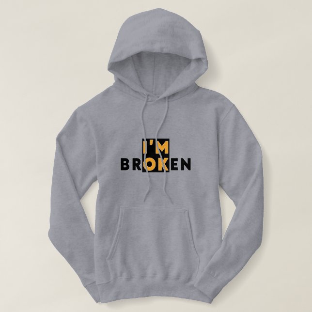PULL À CAPUCHE JE VAIS BIEN (Design devant)