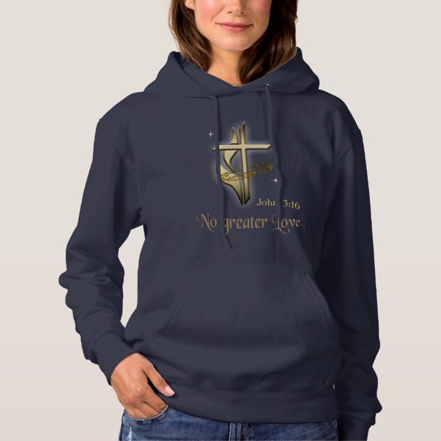 Pull À Capuche Jean 3:16 (Devant)