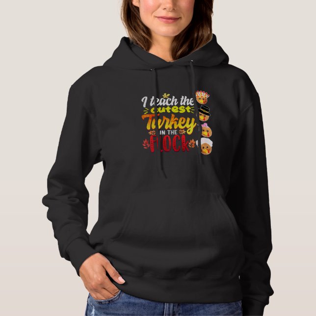 Pull À Capuche J'Enseigne Les Dindons Les Plus Couteux Dans Le Fl (Devant)
