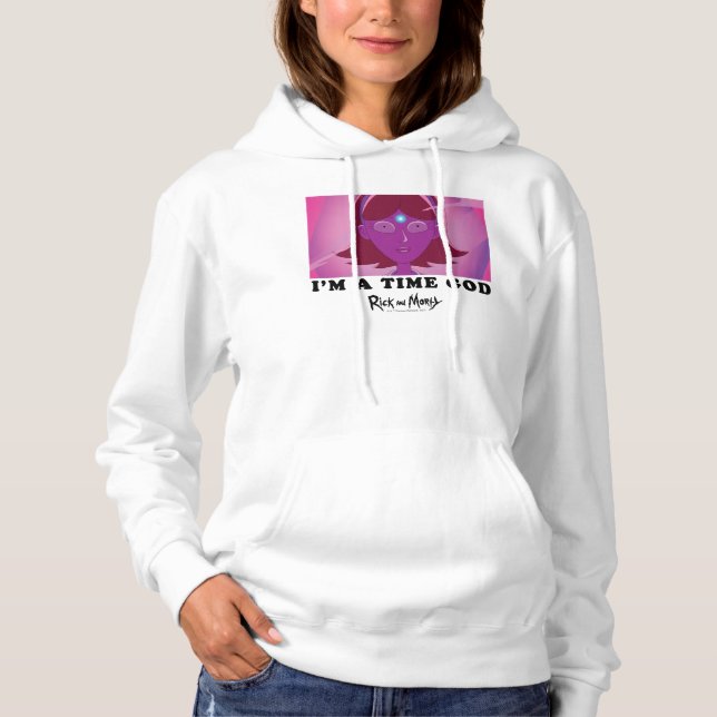 Pull À Capuche Jessica - Je suis un temps Dieu (Devant)