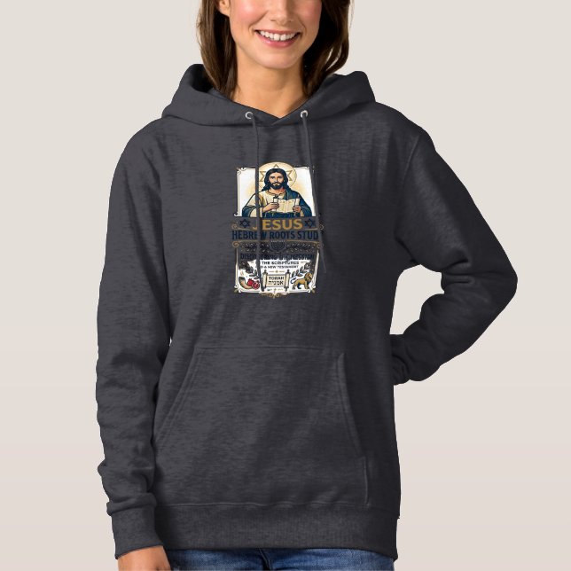 Pull À Capuche  Jésus Langues de la Bible Hébreu Grec Chemise de  (Devant)