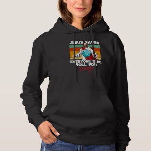 Pull À Capuche Jésus Sauve Tous Les Autres Roues Pour Dommages Ch